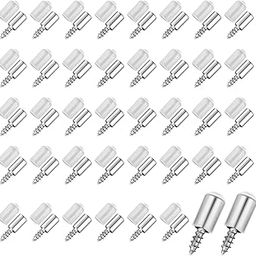 Fennec Mart Premium Shelf Support Pegs with Non Slip Cover Steel Cabinet Pins for Kitchen, Bookcase, Wardrobe, and Furniture, Rust-Resistant & Quiet (40)-23