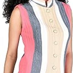 Women's Woolen Sleeveless Cardigan - Printed Design, Rainbow Fabric, Winter Wear, Pure Wool, Free Size, Fully Warm With Side Pockets-image-49