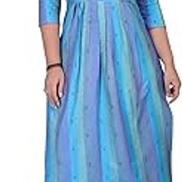 Women's Mother Feeding 3/4 Sleeve Boat Neck Anarkali Calf Knee Length S to 3XL Size Cotton Kurti.(1451)-image-19