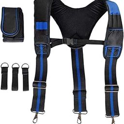 ™ Tool Belt Suspender Tool Hanging Work Belt Brace for Plumber Farmer Handymen Blue | Mens Accessories-image-30