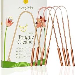 Sarveda Ayurvedic Copper Tongue Cleaners | Straight Type (Pack of 4)-image-96
