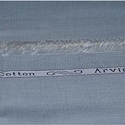 Men's Pure Cotton Plain Solid Unstitched Shirt Fabric (WR25A1,Free Size)-image-75