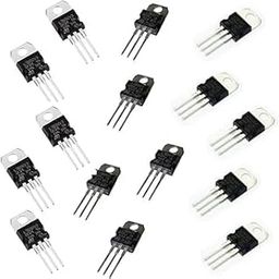 India Sales Combo of 7805, 7809, 7812 Voltage Regulator IC, 5 Pcs each, Electronic Components, Hobby Kit-13