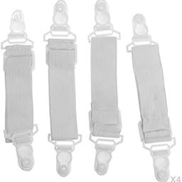 CALANDIS™ 16 x Sheet Band Straps Suspenders White Adjustable Bed Corner Holder Elastic | Nursery Bedding Sets | Nursery Bedding-image-32