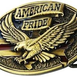 ™ 2xAntique Engraved Golden Eage American Pride Belt Buckle West Cowboy Buckle | Belt Buckles | Mens Accessories-image-14