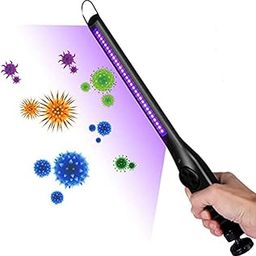 Starthi Portable Rechargeable UV Sterilizer Lamp for Germs Virus Disinfection Light Bulb UV Phone Sanitizer for Home Office Travel Sterilization (Black)-image-8