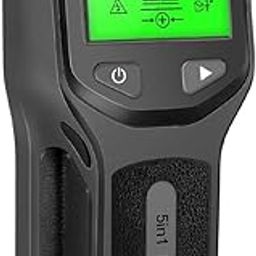 MERISHOPP 5 in 1 Stud Finder Wood Metal Pipe Wire Wall Sensor Scanner LCD Detector Black-image-39