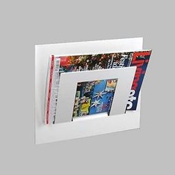 THE BESTSELLERS 4013 Metal Single Tier Magazine Holder, Letter Rack, Document Holder (White)-image-11