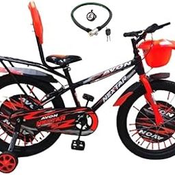 Sporty Tire Size 20T Cycle Training Wheel, Seat Taker,IBC Carrier Bicycle, Girls Boys Kids, 85% Semi Assembled Bike, Age 5-9 Years, BLK ORG-14