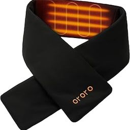[Upgraded Battery] ORORO Heated Scarf with Battery, Up to 12 Hours of Warmth, Cordless Neck Heating Pad (Black)-image-22