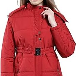 Women Regular Fit Self Designed Jacket | Full Sleeve | Zipper Closure | Detachable Hood | Stylish Winter Jacket For Women's-picture-16