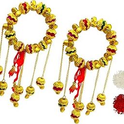 Set Of 2 Bhabhi Rakhi For Sister Rakhi For Girls Rakhi | rakhi for sister in law | rakhi combo Rakhi Hanging chuda rakhi | Bhabhi Rakhi Wrist Band #K-15C-Two-image-56