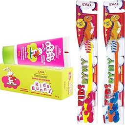 ICPA Kid's Dyny Toothbrush (Pack of 2) & Kid's Bunny Toothpaste 80 gm for Kids-28