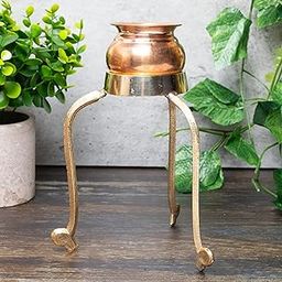 NEETU ARTS Swastik Abhishek Stand – 6 Inch Large Brass Puja Stand for Jal Abhishek, Shiv Puja & Rituals | Traditional Hindu Pooja Accessory | Rust-Free & Durable-image-53
