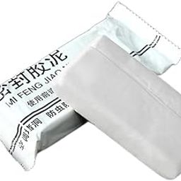 2 PCS Sealing Glue Mud Clay Sealant White Sewer Mending Waterproof Fill Holes, Air Drying clay Soft & Easy Reshape Use Repair Wall Hole Clay Gaps and Voids Around Windows, Doors, Pipes-image-65