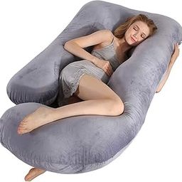 ONENONLY Microfiber Doctor,S Choice G Shaped Pregnancy Pillow/Maternity Pillow. (Grey)-image-59