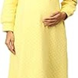 Maternity and Nursing Winter Hoodie Dress | Cotton Terry | Feeding Zipper for Easy Feeding | Pre and Post Pregnancy-48
