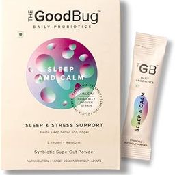 The Good Bug Sleep and Calm SuperGut Powder for Healthy Deep Sleep & Stress Relief |Melatonin |Pre & Probiotic Supplement for Men & Women | 4 Billion CFU of Clinically Proven Strains | 15 Days Pack-5