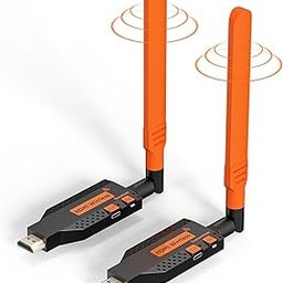 Wireless HDMI Transmitter and Receiver 1080P – 150M Wireless HDMI Extender Kit for Laptop, PC, Camera, Projector, Monitor, Cable Box, HDTV – Plug & Play, No Lag,-3
