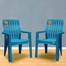 Comfort Creation Highway Orthopaedic Spinal Support Chair (3 Years Warranty on Manufacturing Defect) Weight Bearing Capacity 200kg Plastic Outdoor Chair (Blue, Pre-Assembled) (Set of 2)-image-12