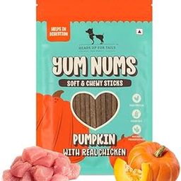 HUFT Yum Nums Soft & Chewy Sticks - Pumpkin with Chicken | Dog & Puppy Treats | Training Snacks for Small & Adult Dogs | High-Protein, Healthy Dog Treats - 75gm-image-27