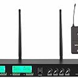 The Studiomaster Professional XR 100 HCL – UHF Wireless Microphone System with 1 Handheld Mic, 1 Collar Mic & Receiver, Ideal for Stage, Speech, and Events-2