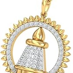 tirupati Balaji Gold and Rhodium Plated Alloy God Pendant for Men & Women Made with Cubic Zirconia-picture-16