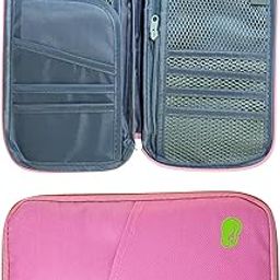 SHRIACE Passport Holder for Family 4 – Durable Travel Wallet & Organizer – Stylish Passport Case for Men & Women – Secure, Compact & Lightweight for Easy Access and Portability (Hot Pink)-image-81