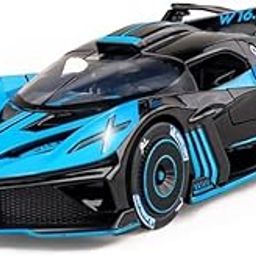 ANTALYA 1:32 Scale Bugatti Bolide Die-Cast Metal Pullback Toy Car with Openable Doors and Music Light Car Vehicle Best Gifts Toys for Kids (Multicolor)-image-98