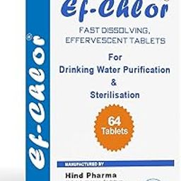 Ef-Chlor 400mg Fast-Dissolving Effervescent Sterilization Tablets | Disinfection for Water, Surfaces & Equipment | 1 Tablet Treats 100L Water | Pack of 64-picture-17