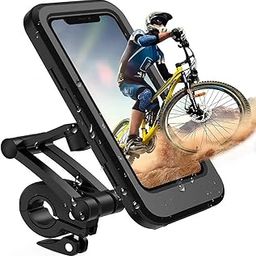 VIVITO Waterproof Bike Phone Mount with 360° Rotation & Touch Screen | Universal Bicycle & Motorcycle Handlebar Holder for 4"–7.6" Phones | Shockproof, Tool-Free Install, Charge Access | (Pack of 1)-11
