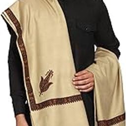 Men's Kashmiri Embroidered Wool Shawl-image-22