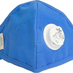 Smog Guard SG N95 Anti-Pollution Face Mask with No Valves | Reusable & Washable | Military Grade Protection | Medium Size | For Men & Women Blue XS-picture-4