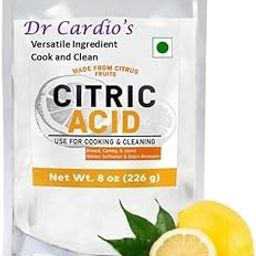 Dr Cardio Citric Acid Powder for Cooking, Cleaning, and Natural Preservative, Lemon Salt (226)-image-74