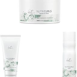 Wella Professionals NUTRICURLS Deep Treatment Mask For Waves & Curls 150ml, Detangling Conditioner for Waves & Curls 200ml and Sulphate Free Shampoo for Waves 250ml Combo-image-3