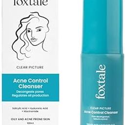 Foxtale 2% Salicylic Acid Face Wash for Oily & Acne Prone Skin, Controls Oil & Kills Acne Causing Bacteria, Acne Control Cleanser for Men & Women - 100 ml-4