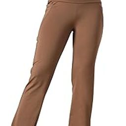 Women's High-Waist Stretchable Flared Pants | Boot Cut Flared Tights Pants for Workout with Free Headband-image-39