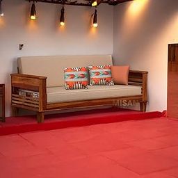 MISAN Wooden Sofa Cum Bed | 3-Seater Sofa Set with Storage for Living Room & Home | Space-Saving Convertible Furniture-image-13