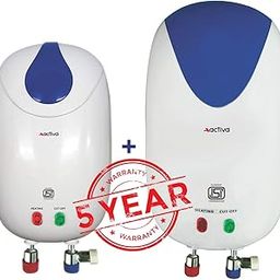 Activa Instant 3 Kva Special Anti Rust Coated Tank Geyser With Full Abs Body With 5 Year Warranty Premium (1 Ltr + 3 Ltr Combo Pack) White - Wall-image-7