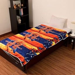 AMZ SHOPPERS Polyester Spider Man Cartoon Character Kids Single Bed Reversible AC Dohar/Blanket (Multicolour)-image-74