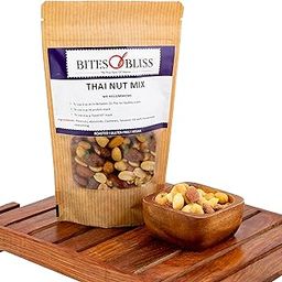BITES OF BLISS Thai Trail Nut Mix | Roasted Almonds, Cashews & Peanuts | Healthy Snack | Mixed Dry Fruits | 150g Pack-image-11