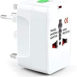 All in One Universal Power Adapter. Worldwide Travel Adaptor. Surge Protector.-12