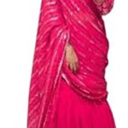 Women's Georgette Readymade Lehenga Choli Dark Wine Free Size-image-29
