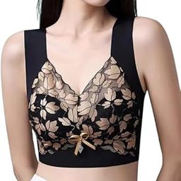 Women’s Full Coverage Push Up Bra with Front Pushup Adjustable Hook, Seamless, Longline High Support Sports Bra for Workout Gym and Yoga Bralette Bras-image-26