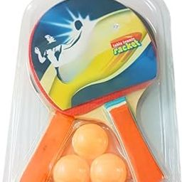 Table Tennis Set with 2 Paddles and 3 Orange Balls, Professional Ping Pong Racket Kit-image-19