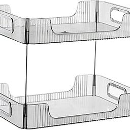 Multifunctional Storage Rack 2 Tier Container for Party Living Room Toilet Gray-image-40