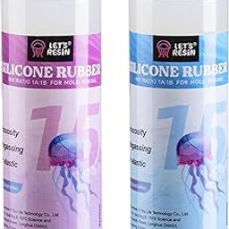 LET'S RESIN Silicone Mold Kit - Translucent Non-Toxic Liquid Rubber for DIY Resin Molds - 1:1 Mixing Ratio - Ideal for Manual Crafting (21.16oz)-picture-19