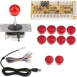 CALANDIS™ Zero Delay USB Encoder Board PC Controller Joystick DIY Kits for Arcade Game Red | Other Video Game Accessories | Video Game Accessories-31