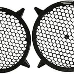 UNISHOPPE Quality 8 Inch Size Black Colour 2 Pcs Plastic Grills for Subwoofer and Speaker Home and Car Audio System. (8 INCH)-18