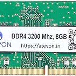 ATEVON 8GB DDR4 3200MHz Laptop RAM – SODIMM PC4-25600 Memory Module for Gaming, Multitasking & System Upgrade – 260-Pin, 1.2V – Compatible with Intel & AMD Laptops-25